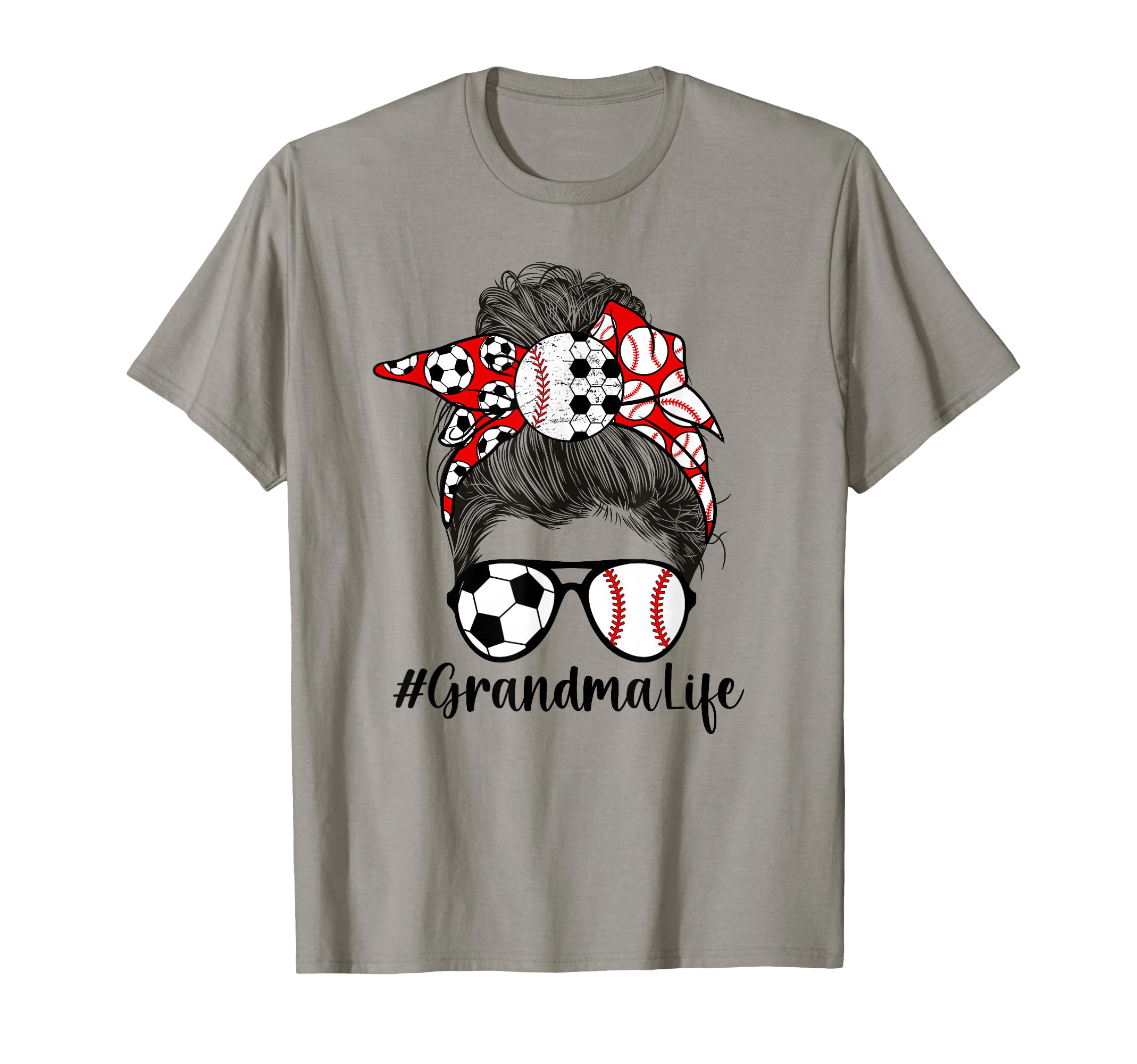 Soccer Baseball Grandma Life Baseball T-Shirt - Trendy Graphic for Adults - T-Shirt, Sweatshirt, Hoodie