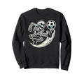 Halloween Skeleton Soccer Player Sweatshirt - Fun Novelty Design Unisex - T-Shirt, Sweatshirt, Hoodie