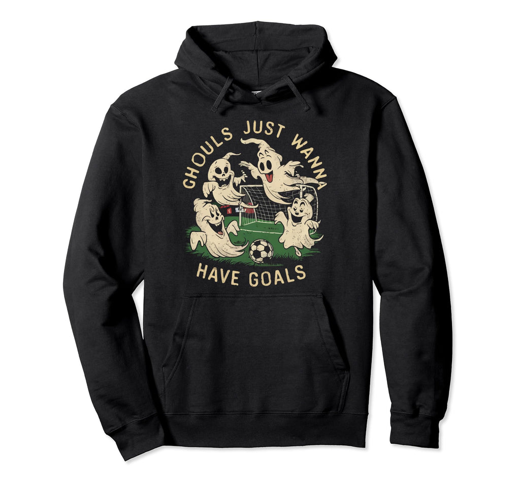 Soccer Halloween Spooky Goalkeeper Trick Or Hoodie - Graphic Print Unisex - T-Shirt, Sweatshirt, Hoodie