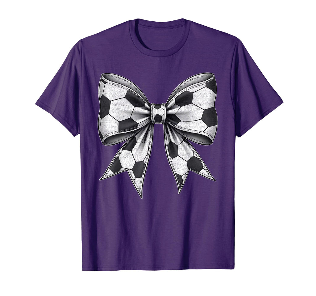 Soccer Ball Bow Mono Football Game T-Shirt - Custom Art Print Men Women - T-Shirt, Sweatshirt, Hoodie