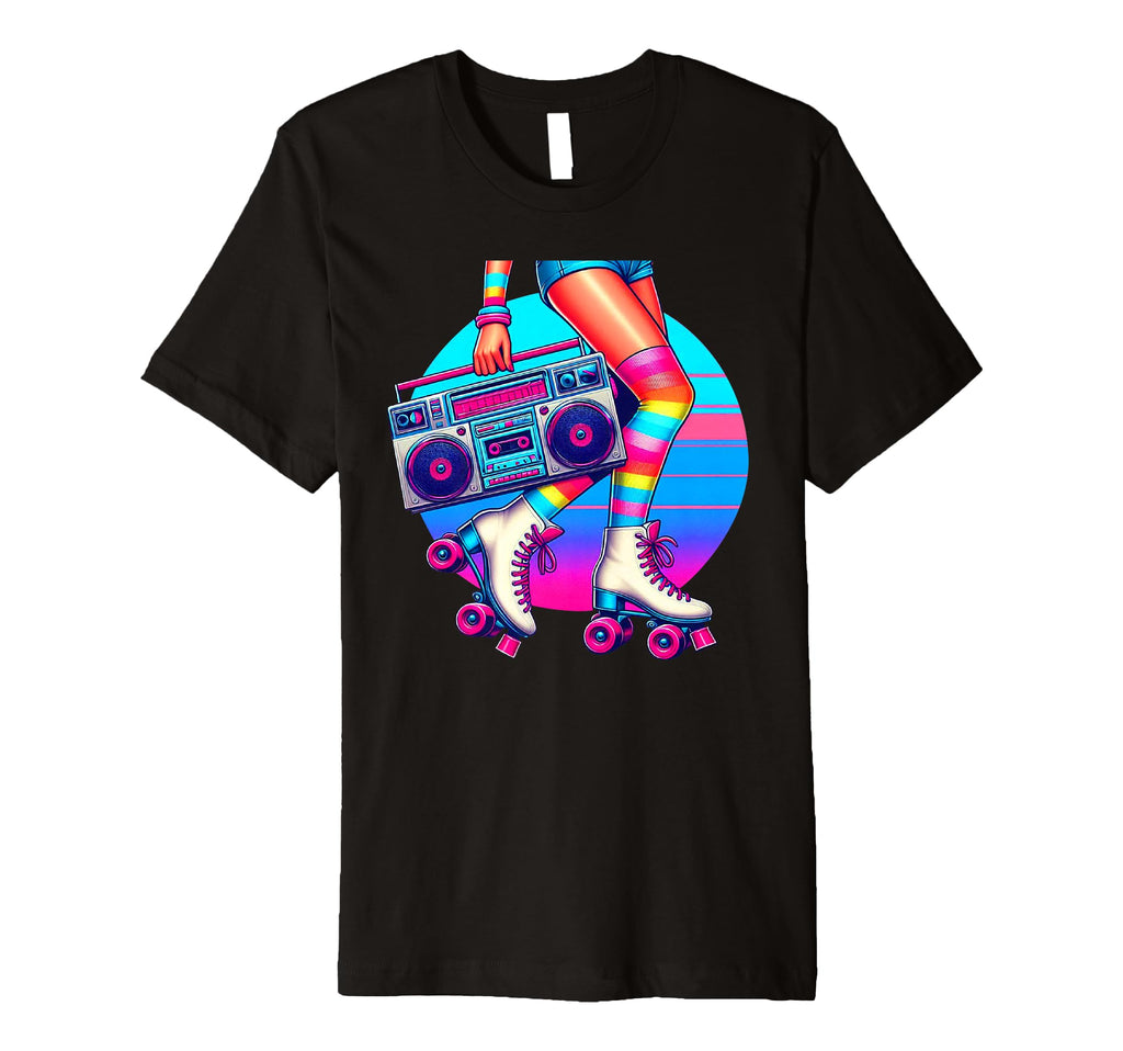 Rollerskates Funny 80S Roller Disco T-Shirt - Aesthetic Graphic Men Women - T-Shirt, Sweatshirt, Hoodie