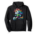 Footballer Unicorn Fans Soccer Team Hoodie - Unique Graphic Unisex - T-Shirt, Sweatshirt, Hoodie