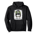 Mothers Day Soccer Mom Life Messy Bun Hoodie - Streetwear Style Men Women - T-Shirt, Sweatshirt, Hoodie