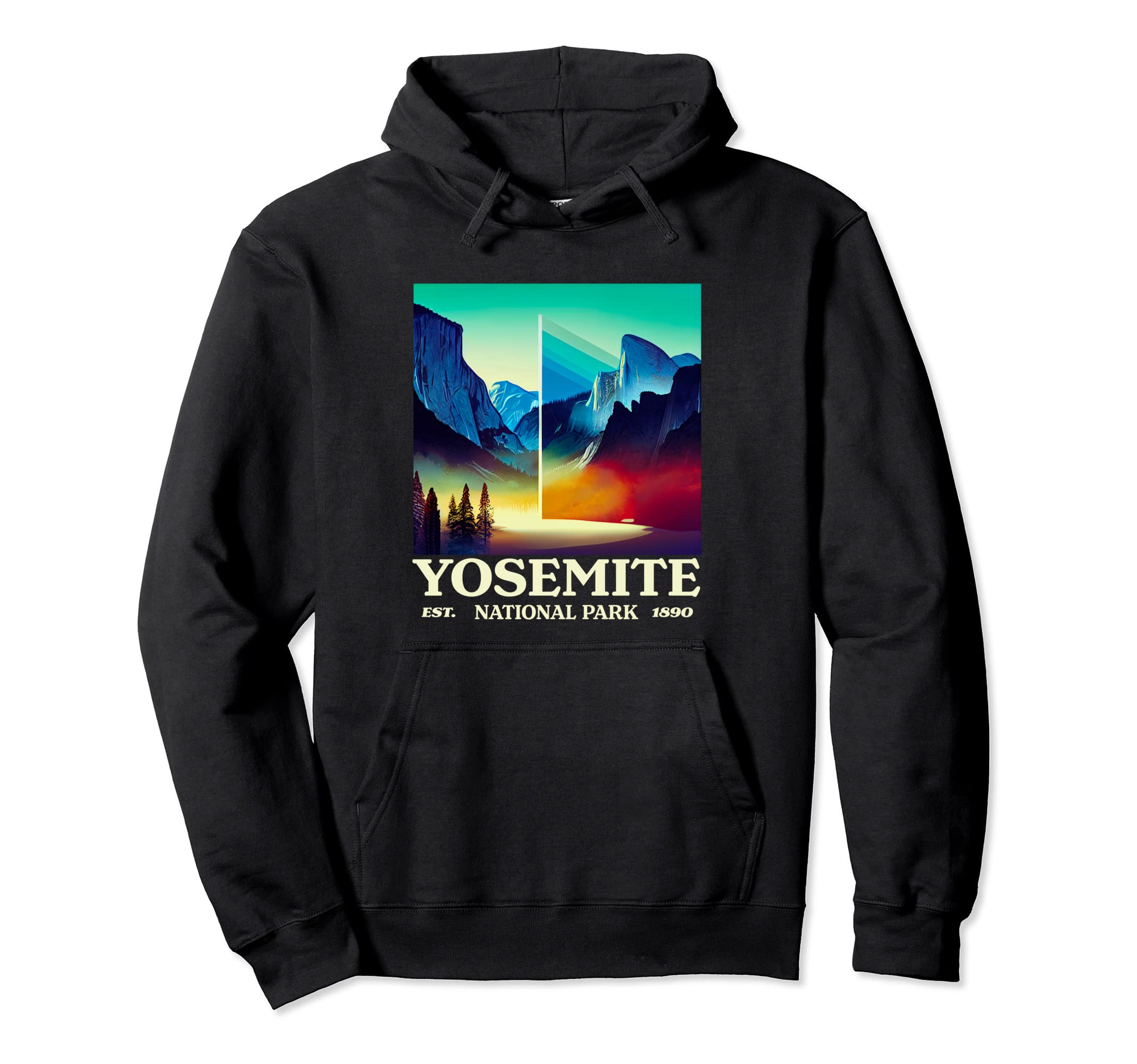 Yosemite Yosemite National Park Hoodie - Minimalist Print for Adults - T-Shirt, Sweatshirt, Hoodie