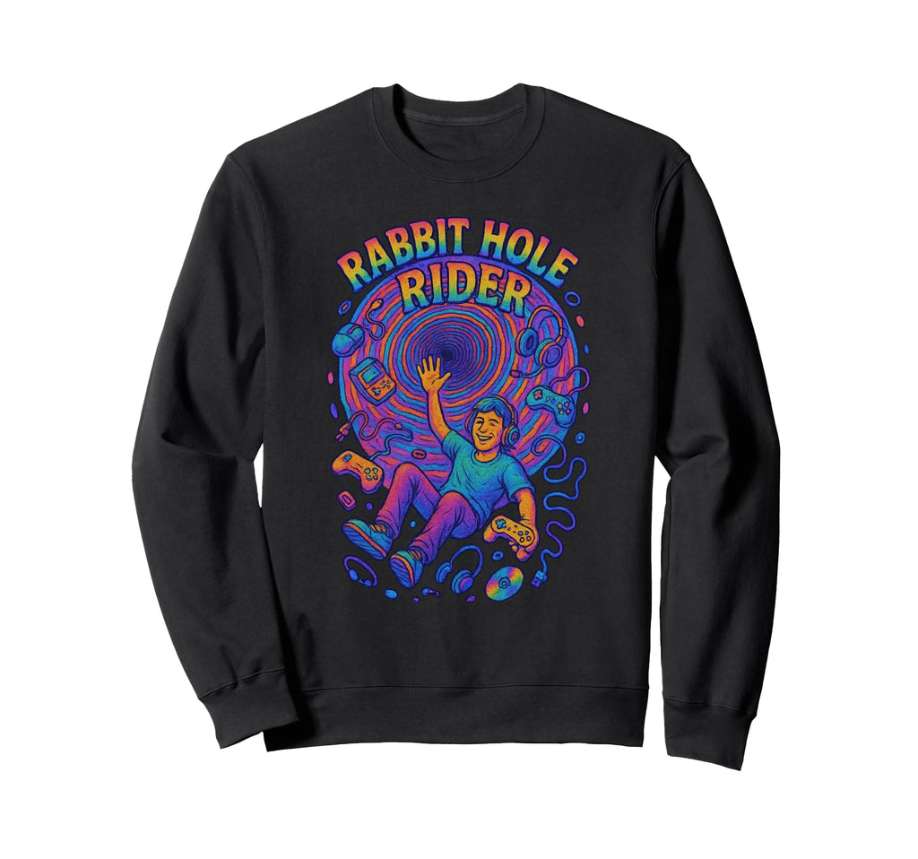 Gamer Hippie Colorful Funny Nerd Sweatshirt - Casual Everyday Wear Unisex - T-Shirt, Sweatshirt, Hoodie