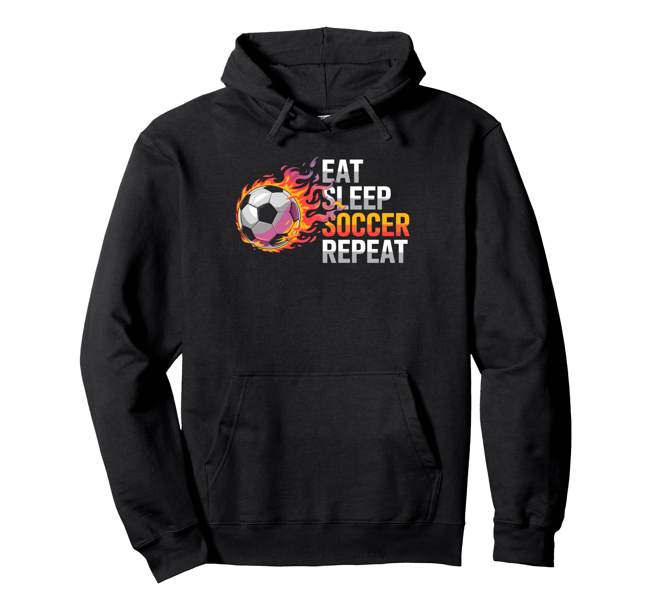 Eat Sleep Soccer Repet Goalie Player Fan Hoodie - Unique Graphic Men Women - T-Shirt, Sweatshirt, Hoodie