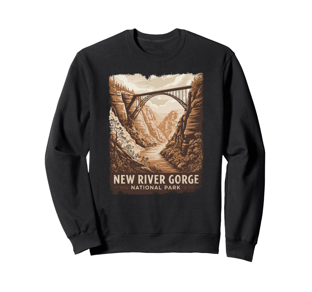 New River Gorge National Park Bridge Sweatshirt - Graphic Print Unisex - T-Shirt, Sweatshirt, Hoodie