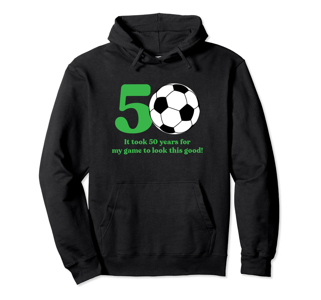 50 Year Old Soccer Player 50Th Hoodie - Minimalist Print for Adults - T-Shirt, Sweatshirt, Hoodie