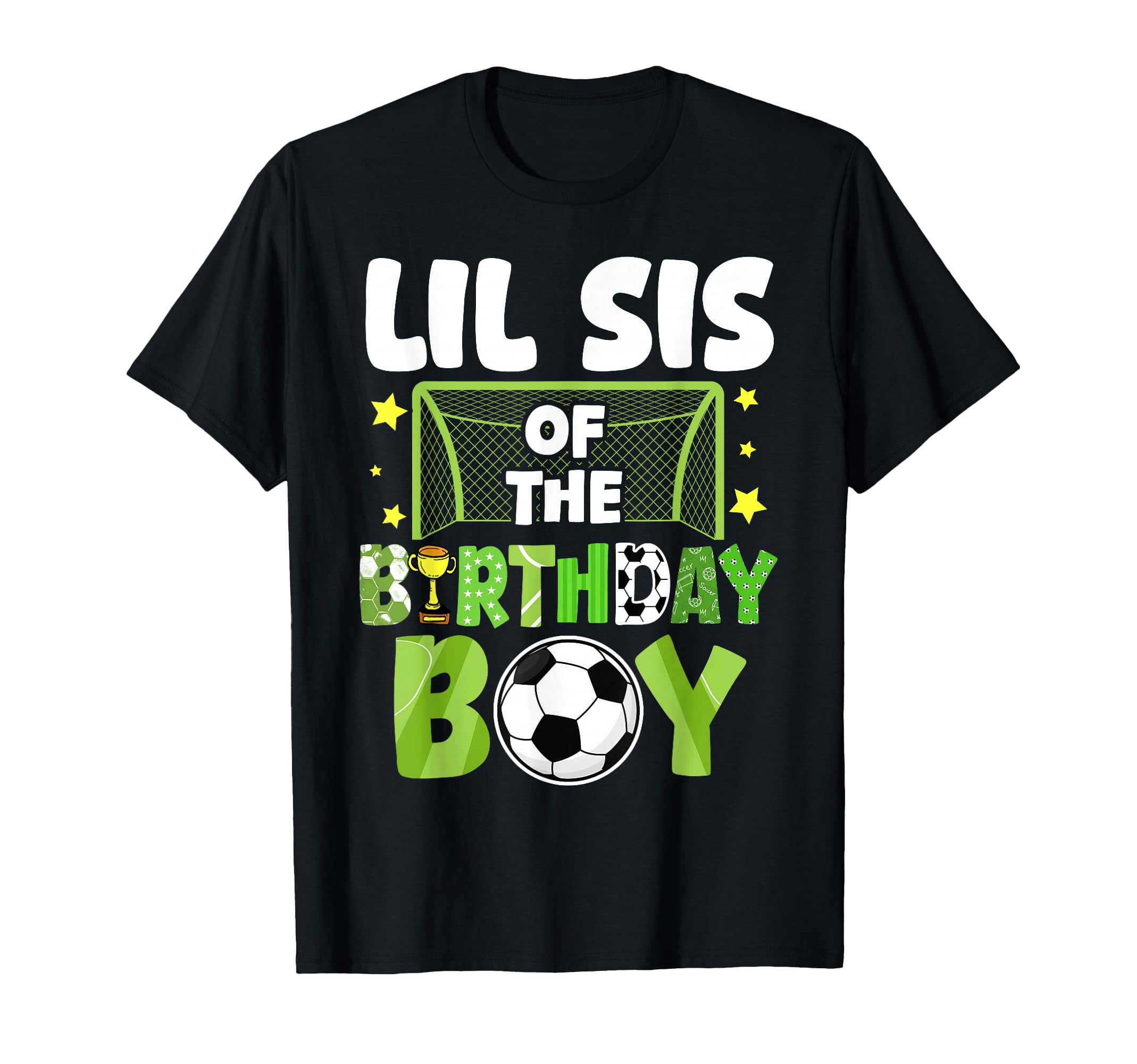 Soccer Lil Sis Birthday Party Family T-Shirt - Graphic Print for Adults - T-Shirt, Sweatshirt, Hoodie