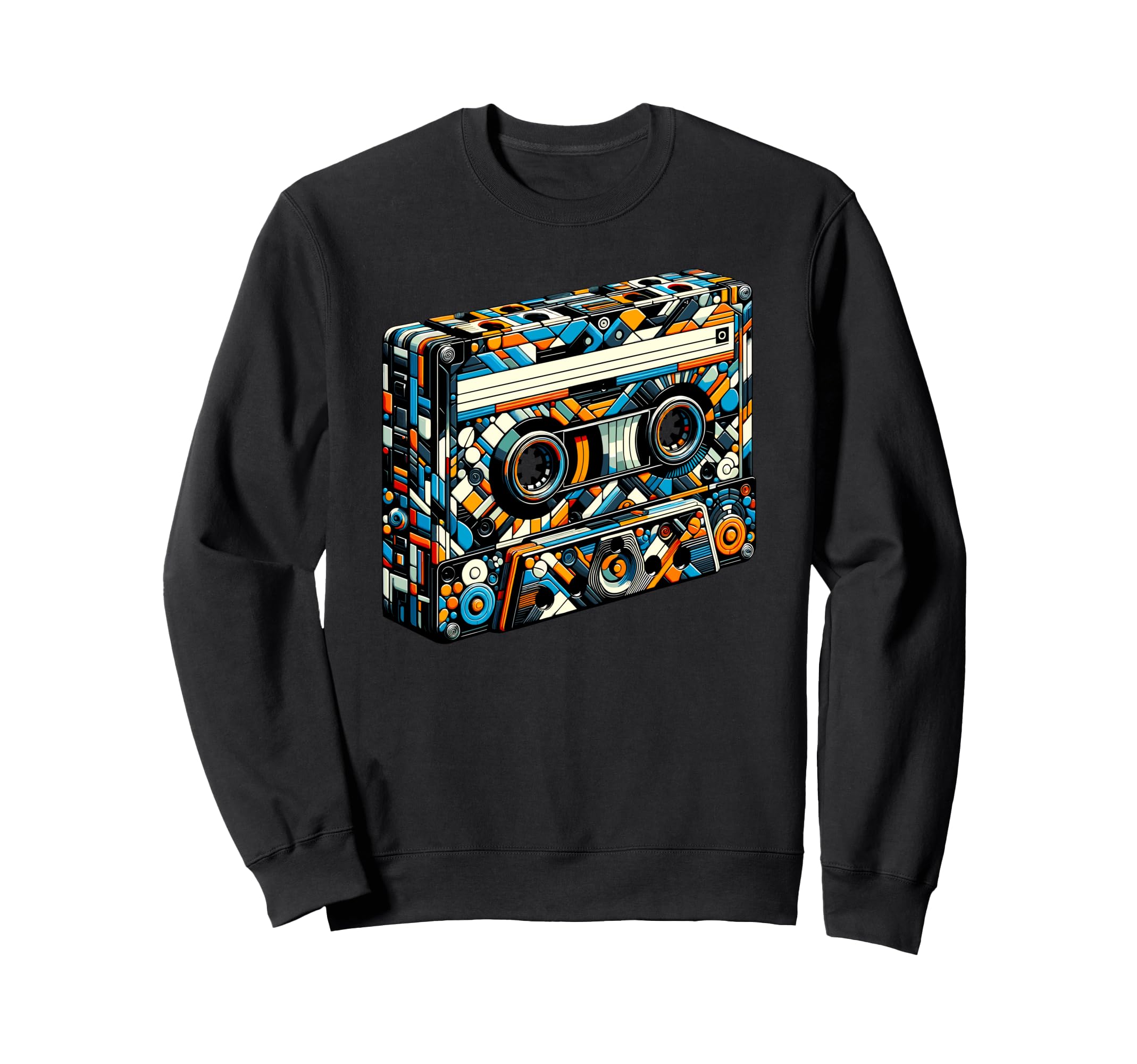 Polygon Art Cassette Player Music Sweatshirt - Custom Art Print Unisex - T-Shirt, Sweatshirt, Hoodie