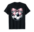 Soccer Coquette Bow Soccer T-Shirt - Graphic Print for Adults - T-Shirt, Sweatshirt, Hoodie