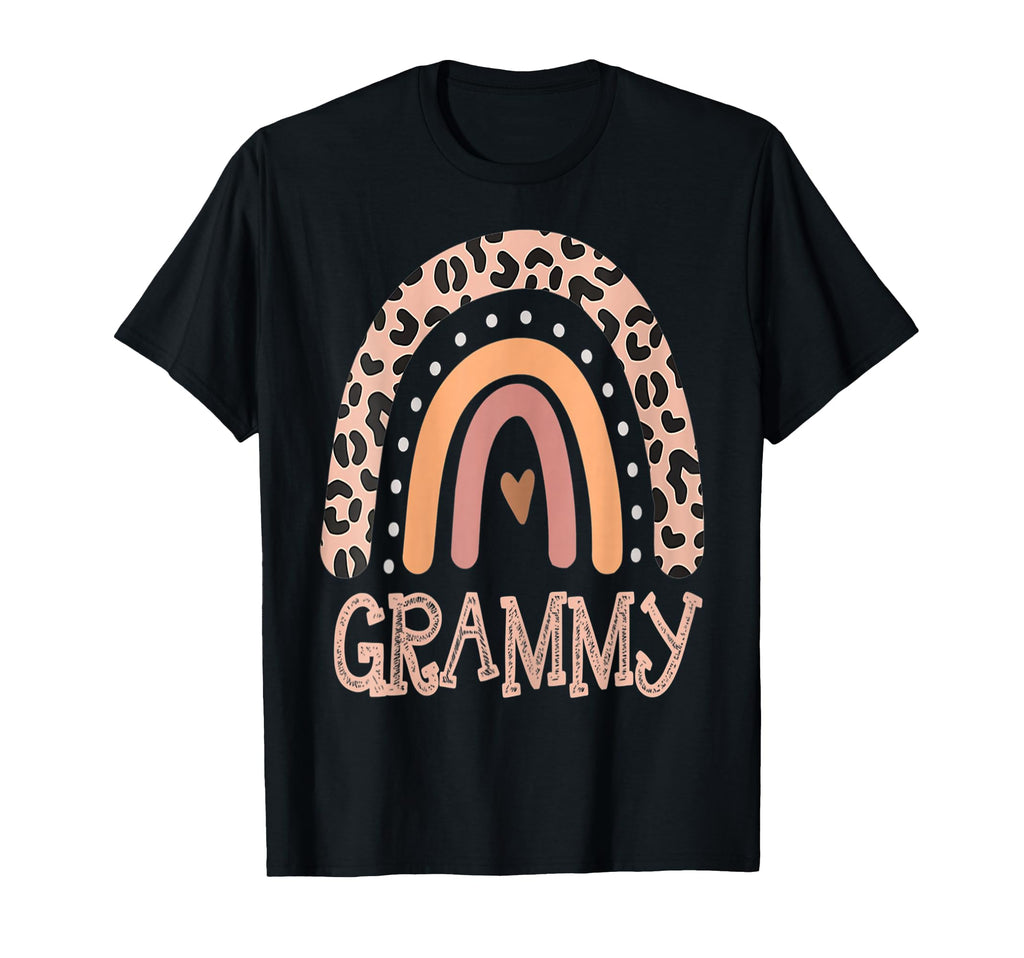 Womens Grammy Life Leopard Rainbow T-Shirt - Custom Art Print for Adults - T-Shirt, Sweatshirt, Hoodie