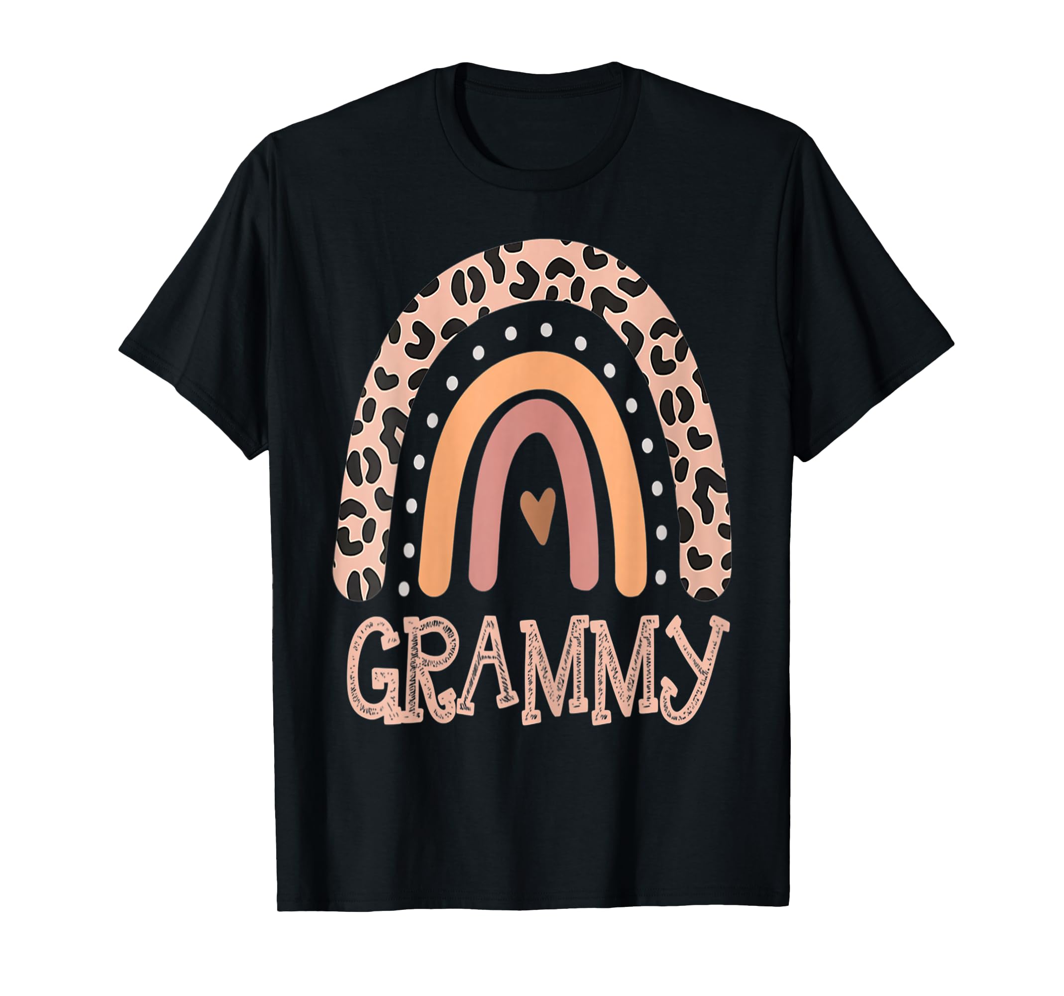 Womens Grammy Life Leopard Rainbow T-Shirt - Custom Art Print for Adults - T-Shirt, Sweatshirt, Hoodie