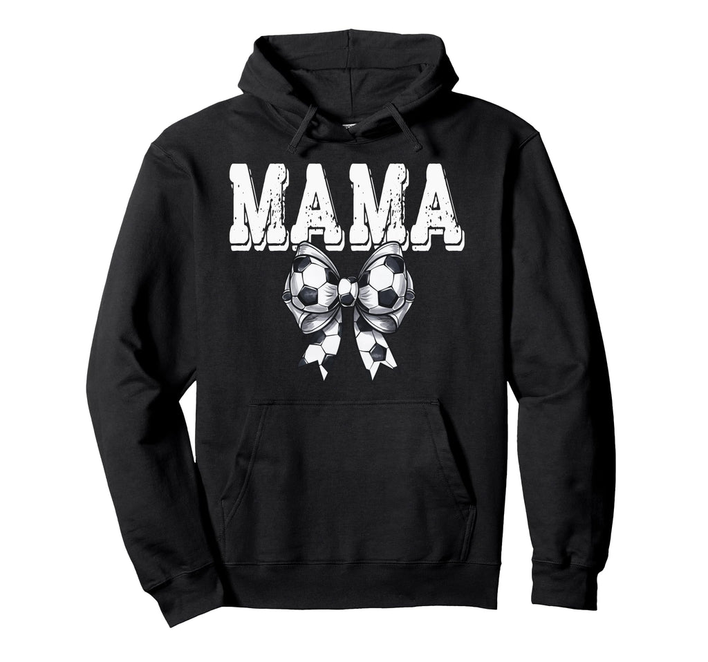 Coquette Soccer Bow Mama Sister Grandma Hoodie - Novelty Apparel Men Women - T-Shirt, Sweatshirt, Hoodie