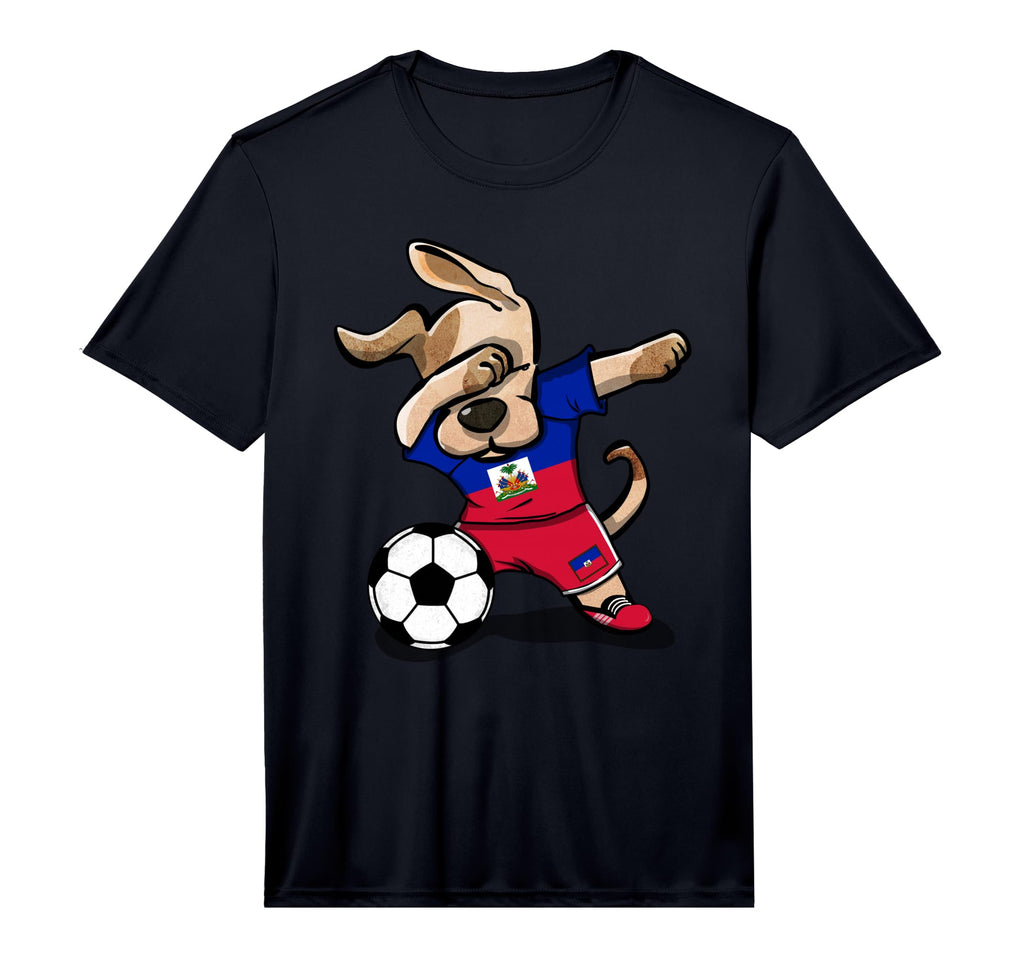 Dabbing Dog Haiti Soccer Jersey Haitian T-Shirt - Minimalist Print Unisex - T-Shirt, Sweatshirt, Hoodie