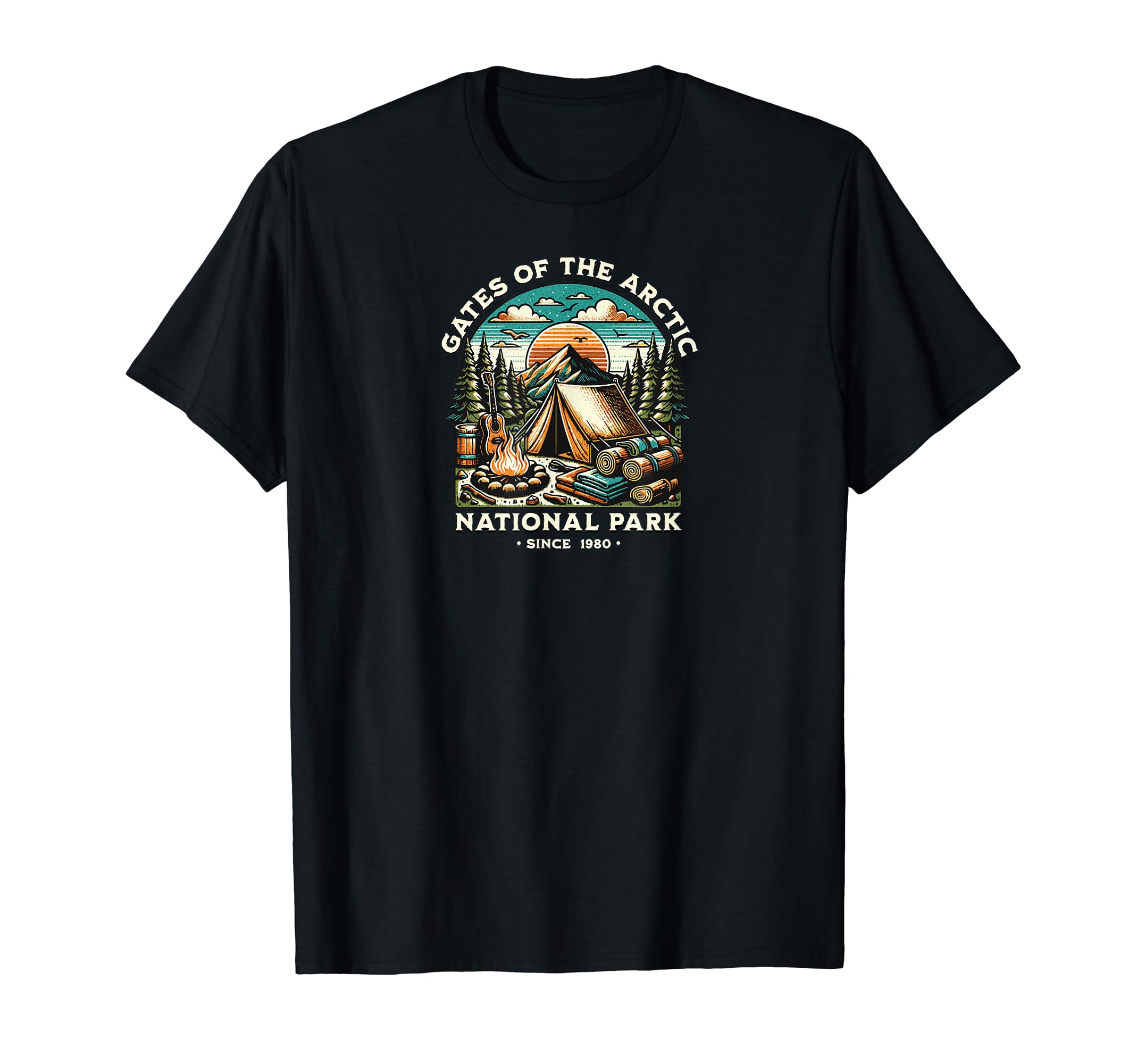 Gates Arctic National Park Camping T-Shirt - Minimalist Print Unisex - T-Shirt, Sweatshirt, Hoodie