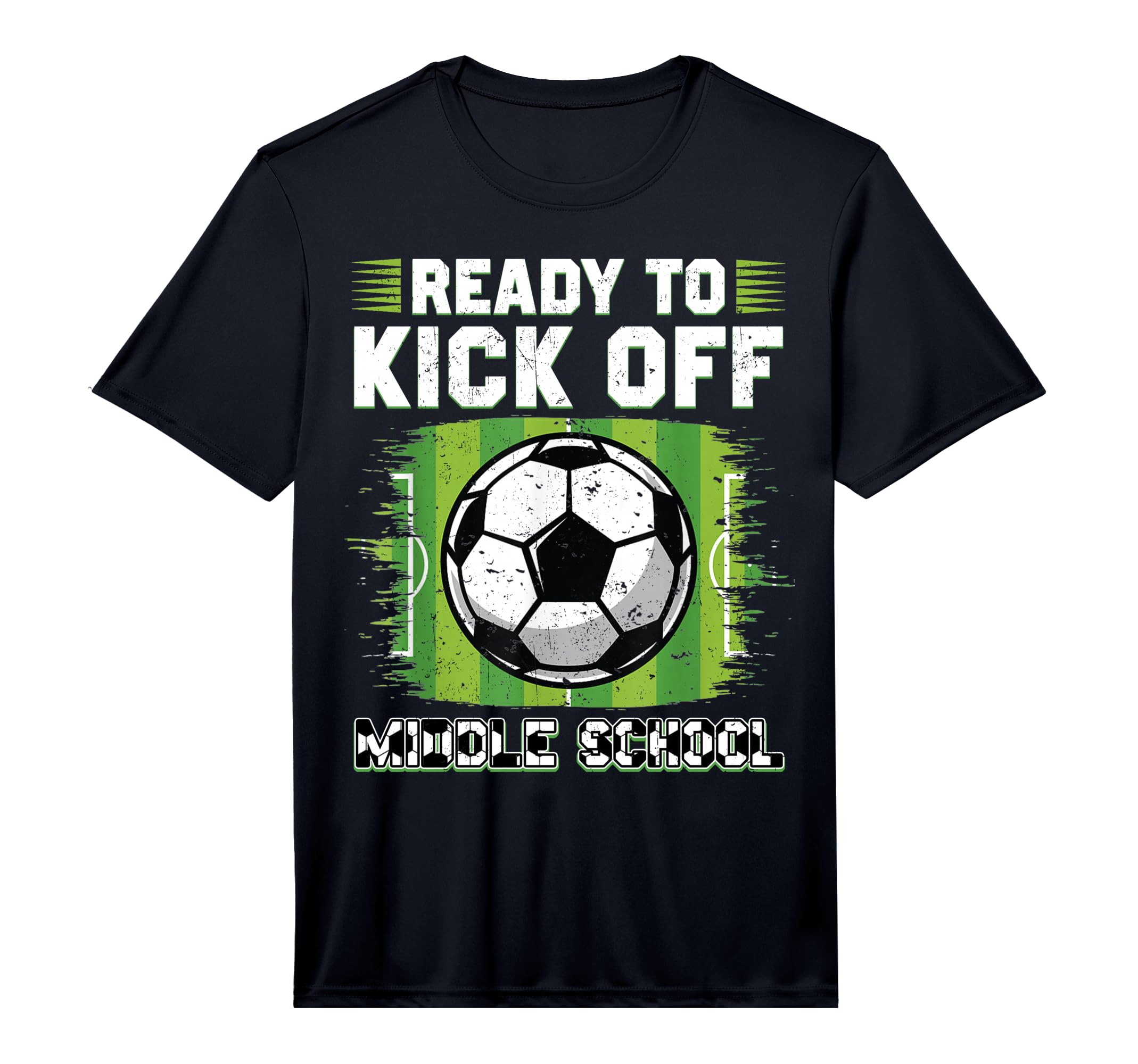 Ready To Kick Off Middle School Soccer T-Shirt - Custom Art Print Unisex - T-Shirt, Sweatshirt, Hoodie