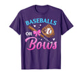Baseball Or Bows Dad Mom Loves You T-Shirt - Graphic Print for Adults - T-Shirt, Sweatshirt, Hoodie