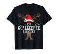 Goalkeeper Reindeer Holiday Pajama T-Shirt - Unique Graphic Men Women - T-Shirt, Sweatshirt, Hoodie