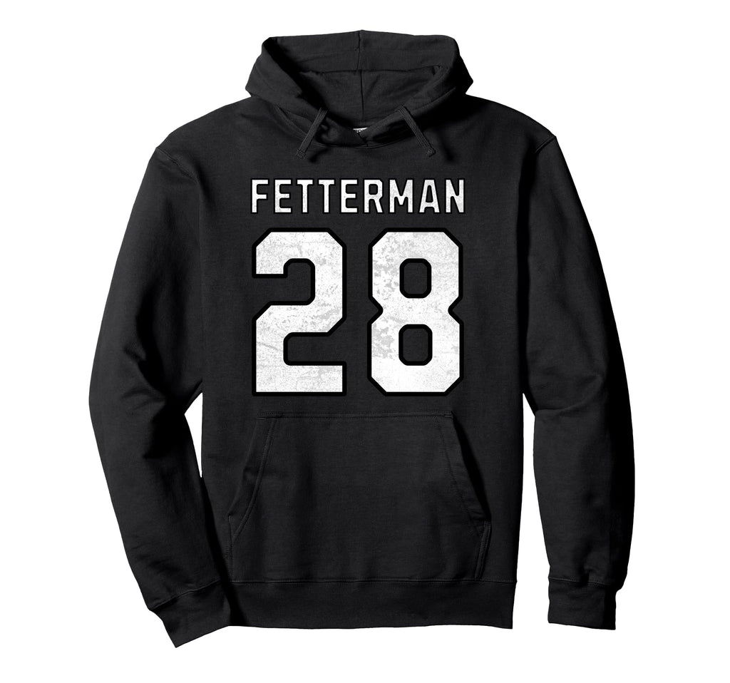 John Fetterman 2028 President Varsity Hoodie - Minimalist Print Men Women - T-Shirt, Sweatshirt, Hoodie