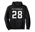 John Fetterman 2028 President Varsity Hoodie - Minimalist Print Men Women - T-Shirt, Sweatshirt, Hoodie