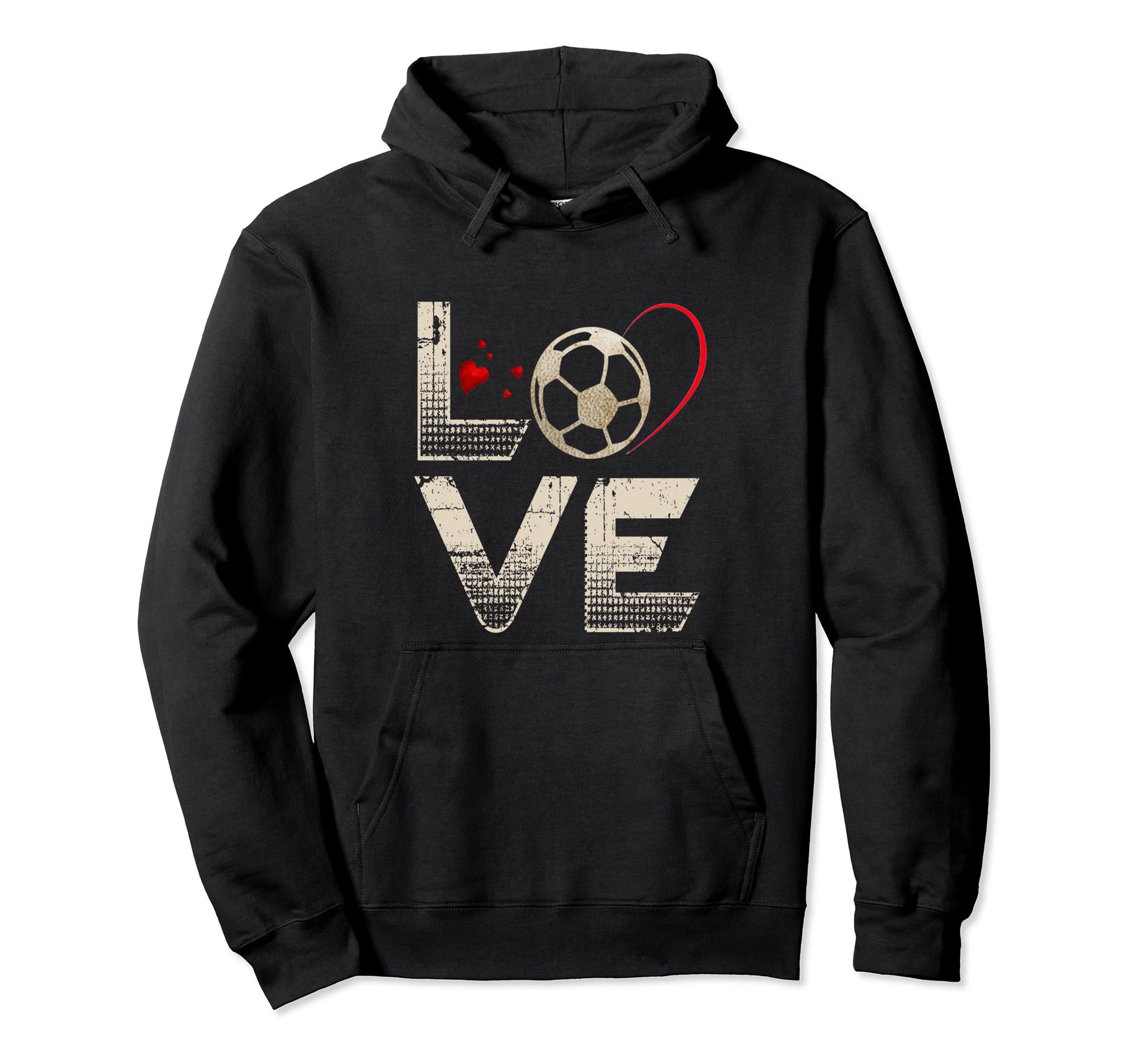 Love Heart Soccer Team Sport Fans Player Hoodie - Custom Art Print Unisex - T-Shirt, Sweatshirt, Hoodie