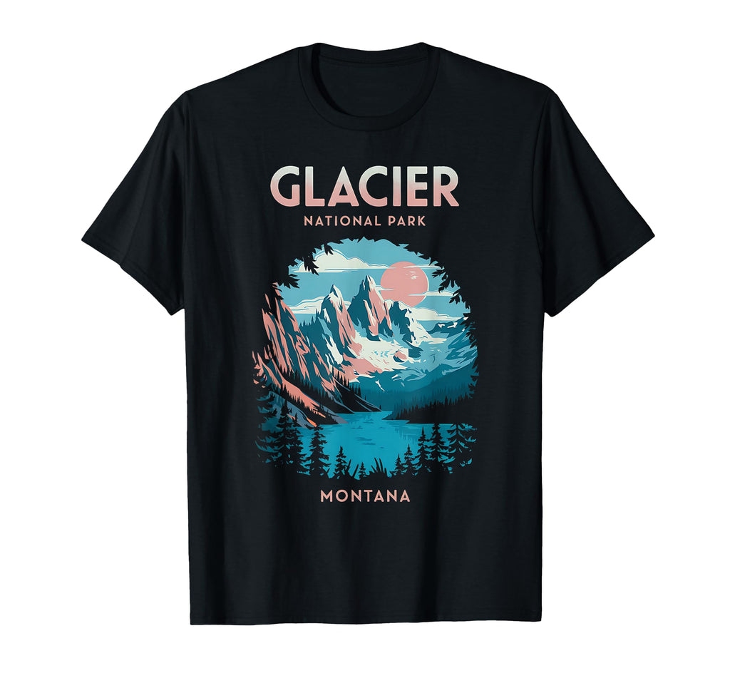 Scenic Outdoors Glacier National Park T-Shirt - Novelty Apparel Unisex - T-Shirt, Sweatshirt, Hoodie