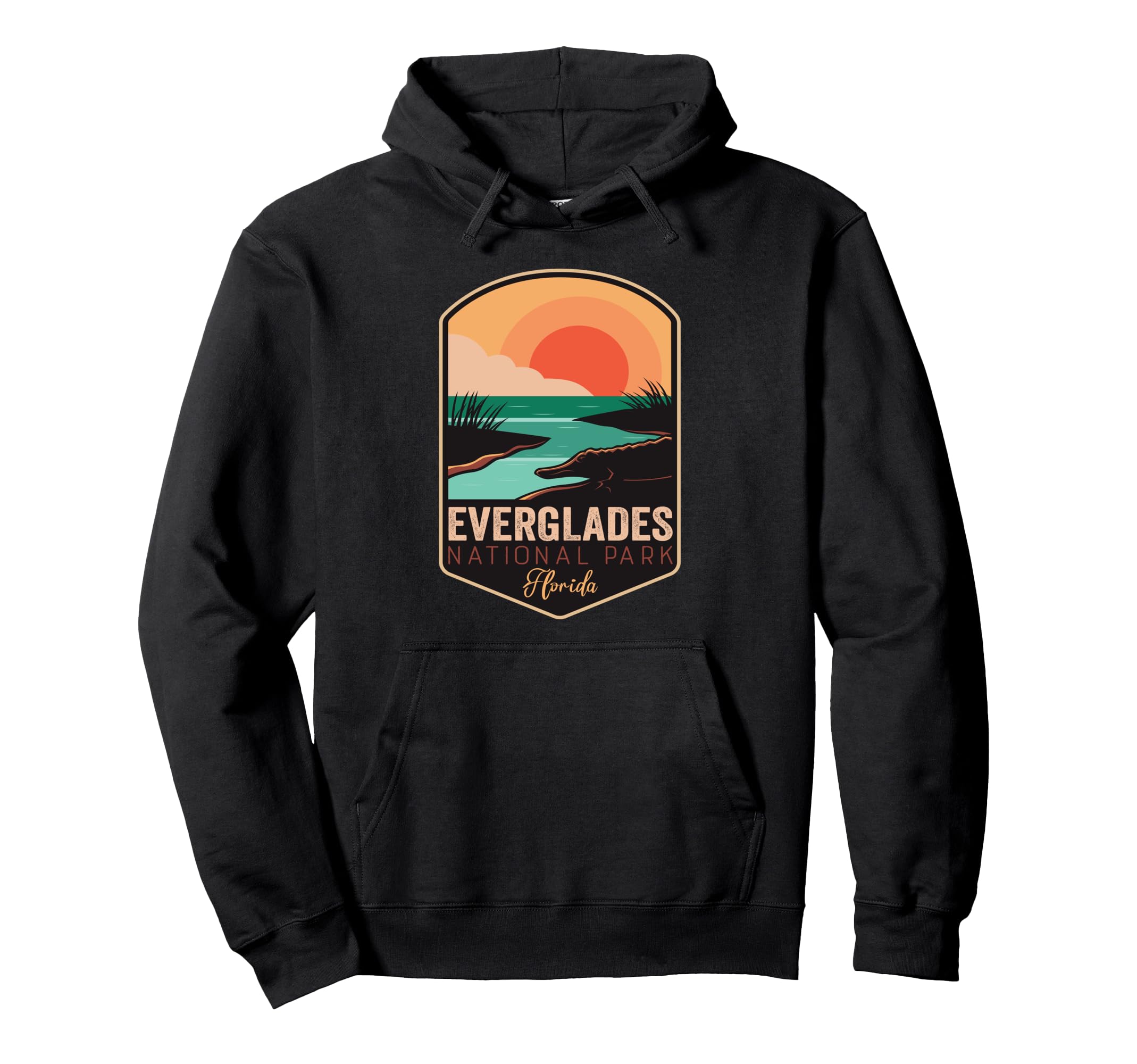 Everglades National Park Alligators Hoodie - Aesthetic Graphic Men Women - T-Shirt, Sweatshirt, Hoodie