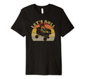 Lets Roll Roller Skates Faded 70S 80S T-Shirt - Custom Art Print Men Women - T-Shirt, Sweatshirt, Hoodie