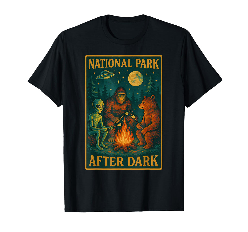 National Park After Dark Alien T-Shirt - Aesthetic Graphic Men Women - T-Shirt, Sweatshirt, Hoodie