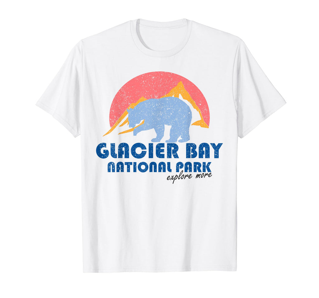 Glacier Bay National Park Alaska T-Shirt - Fun Novelty Design for Adults - T-Shirt, Sweatshirt, Hoodie