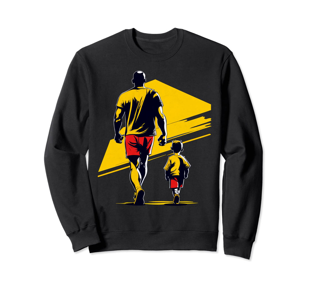 Colorful Sports Illustration Father Sweatshirt - Trendy Graphic Men Women - T-Shirt, Sweatshirt, Hoodie