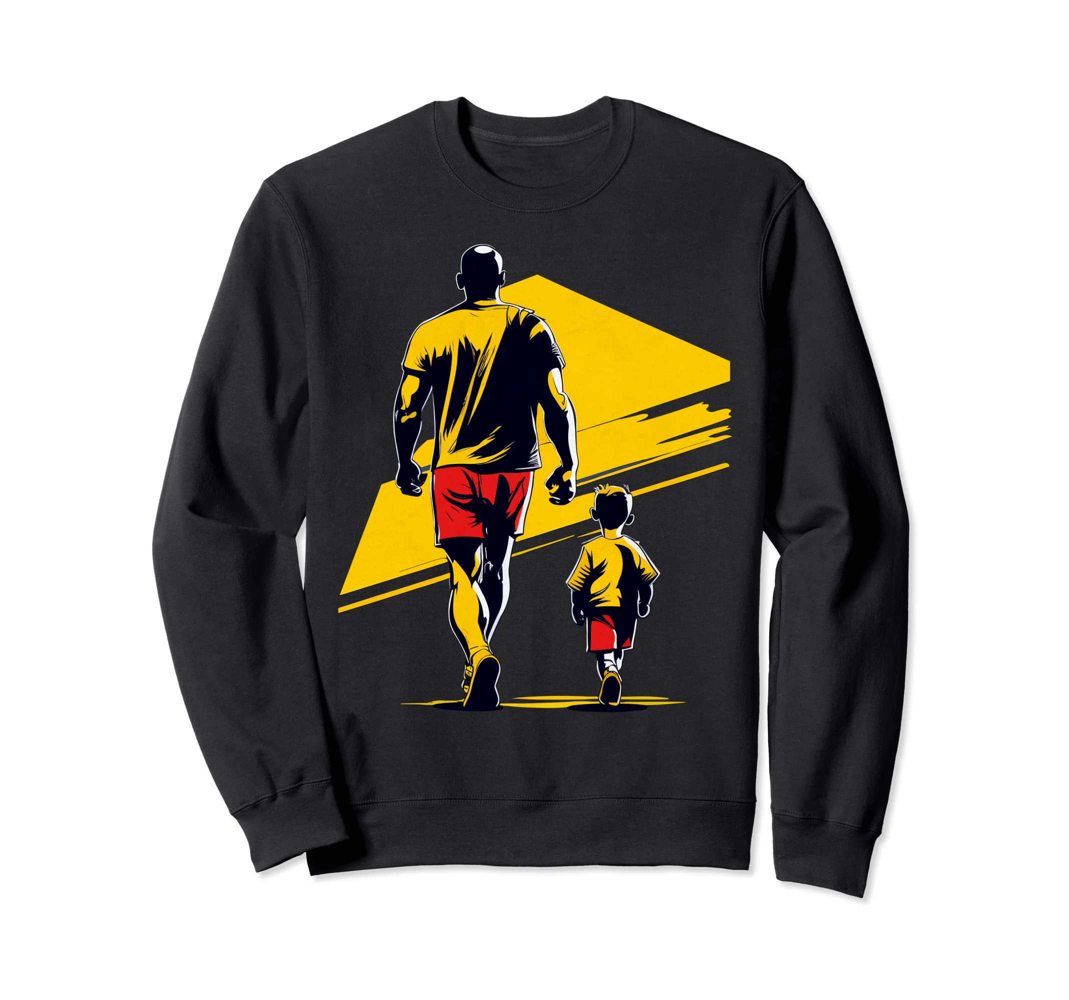 Colorful Sports Illustration Father Sweatshirt - Trendy Graphic Men Women - T-Shirt, Sweatshirt, Hoodie