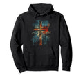 Cross Distressed 90S Goth Grunge Vibes 25 Hoodie - Graphic Print for Adults - T-Shirt, Sweatshirt, Hoodie