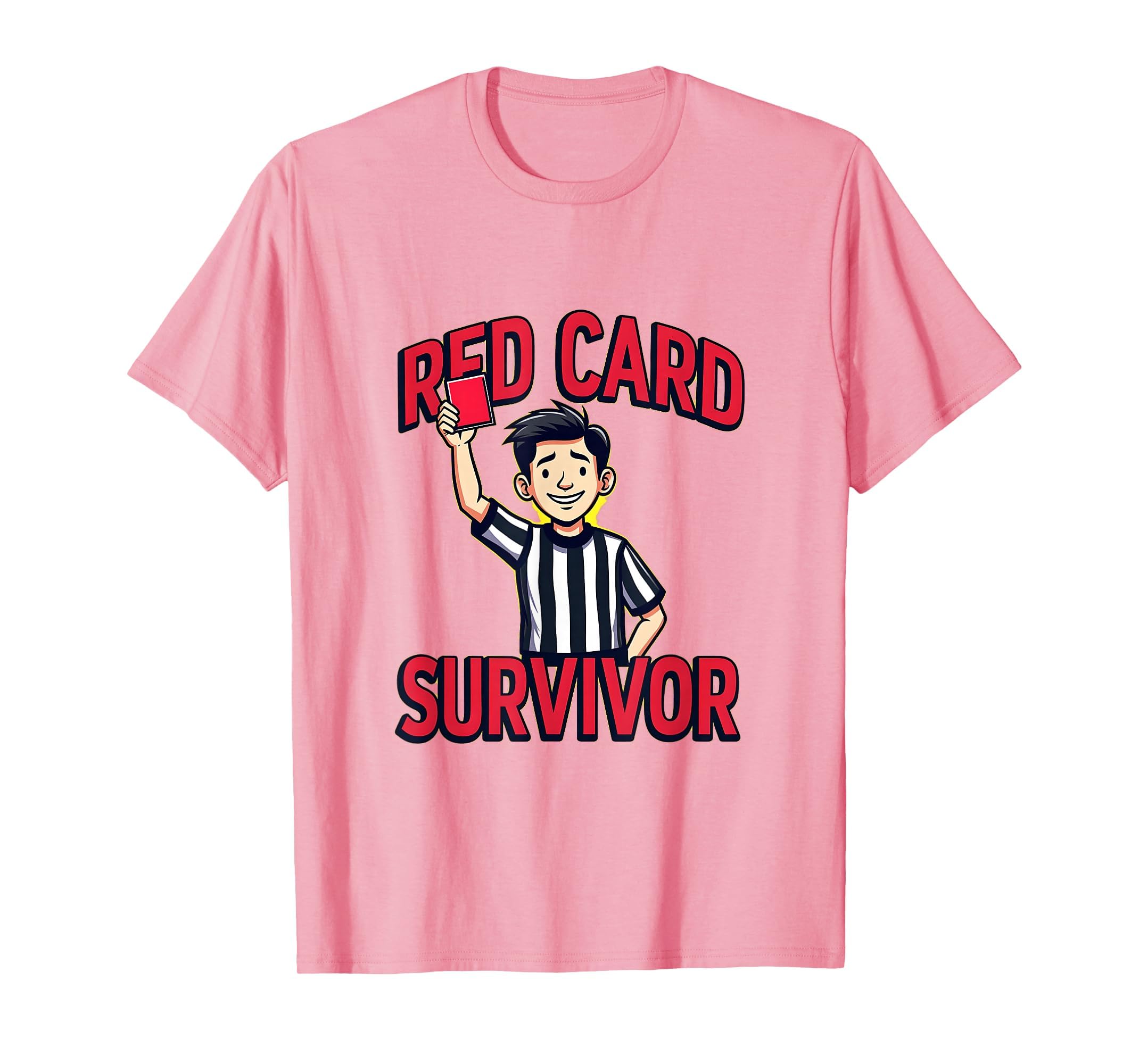 Red Card Survivor Funny Soccer T-Shirt - Minimalist Print Unisex - T-Shirt, Sweatshirt, Hoodie