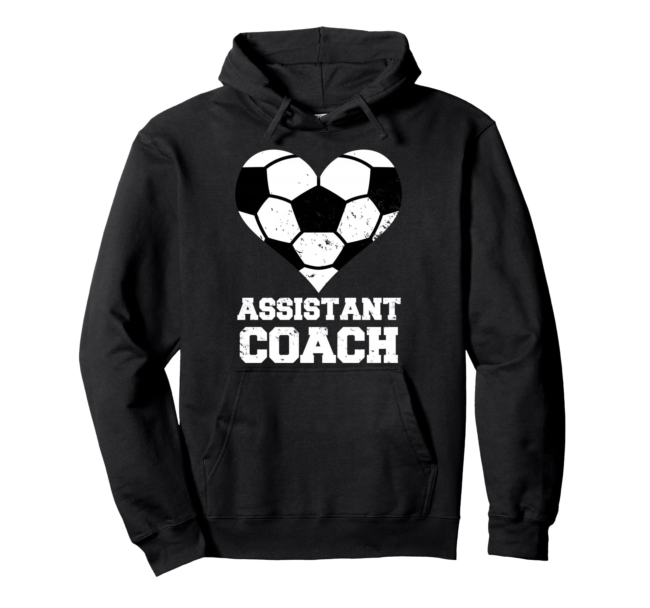 Assistant Soccer Coach Heart Funny Hoodie - Aesthetic Graphic Unisex - T-Shirt, Sweatshirt, Hoodie