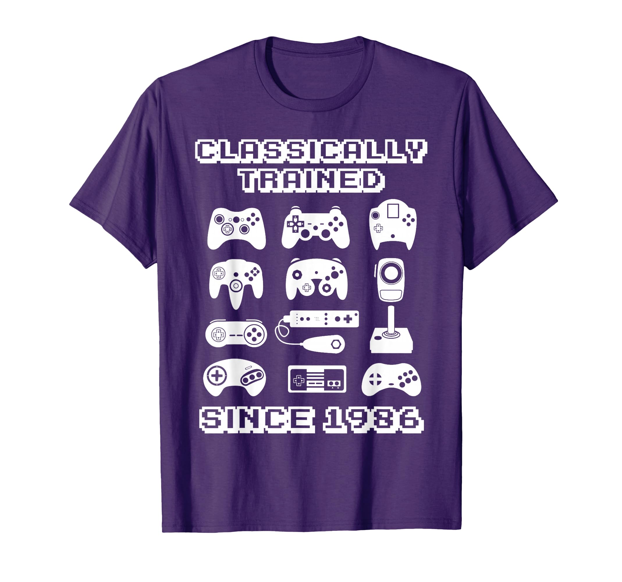 1986 Old School Video Game Theme T-Shirt - Minimalist Print for Adults - T-Shirt, Sweatshirt, Hoodie