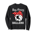 Busy Raising Ballers Funny Soccer Sweatshirt - Trendy Graphic for Adults - T-Shirt, Sweatshirt, Hoodie