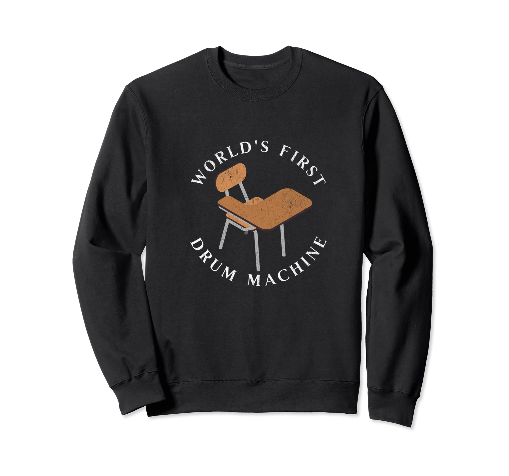 Worlds First Drum Machine Old Sweatshirt - Minimalist Print for Adults - T-Shirt, Sweatshirt, Hoodie