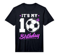 10 Years Old 10Th Birthday Gift Soccer T-Shirt - Trendy Graphic Unisex - T-Shirt, Sweatshirt, Hoodie