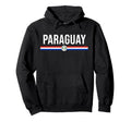 Paraguay Flag Sports Soccer Football Hoodie - Graphic Print for Adults - T-Shirt, Sweatshirt, Hoodie