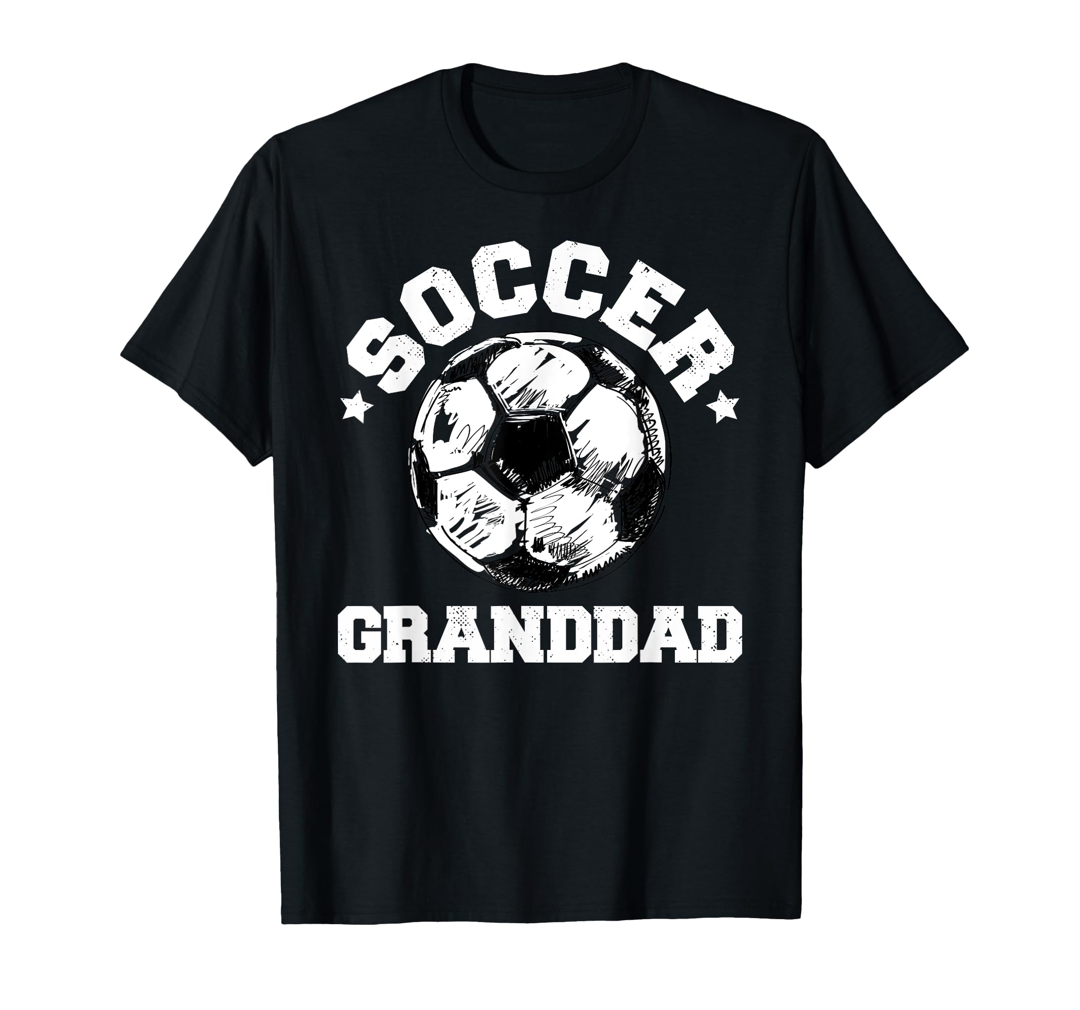 Soccer Granddad Soccer Ball Distressed T-Shirt - Trendy Graphic Unisex - T-Shirt, Sweatshirt, Hoodie