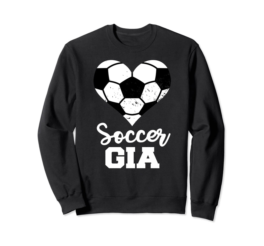 Soccer Gia Funny Soccer Heart Sweatshirt - Aesthetic Graphic Men Women - T-Shirt, Sweatshirt, Hoodie