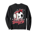 Busy Raising Ballers Baseball Soccer Sweatshirt - Minimalist Print Unisex - T-Shirt, Sweatshirt, Hoodie