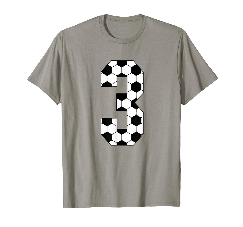 Number 3 Soccer 3Rd Birthday Soccer Mom T-Shirt - Graphic Print Men Women - T-Shirt, Sweatshirt, Hoodie