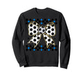 Soccer Bow Checkered Ribbon Gift Sports Hoodie - Graphic Print Men Women - T-Shirt, Sweatshirt, Hoodie