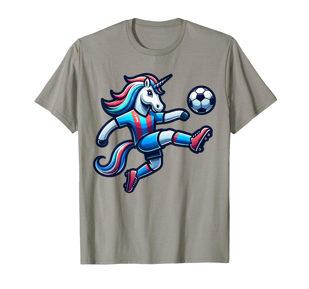 Footballer Unicorn Fans Soccer Team T-Shirt - Aesthetic Graphic Men Women - T-Shirt, Sweatshirt, Hoodie