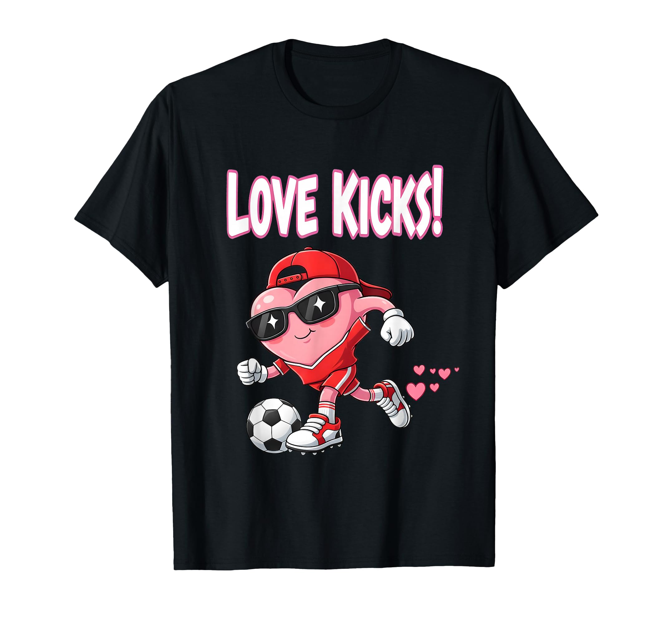 Valentine Gift Soccer Heart Sport T-Shirt - Novelty Apparel Unisex - T-Shirt, Sweatshirt, Hoodie
