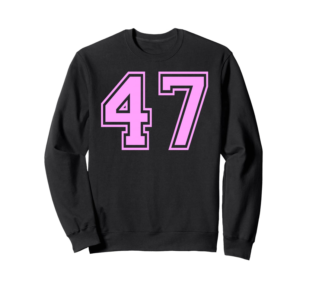 47 Number Forty Seven Sports Varsity Sweatshirt - Unique Graphic Men Women - T-Shirt, Sweatshirt, Hoodie