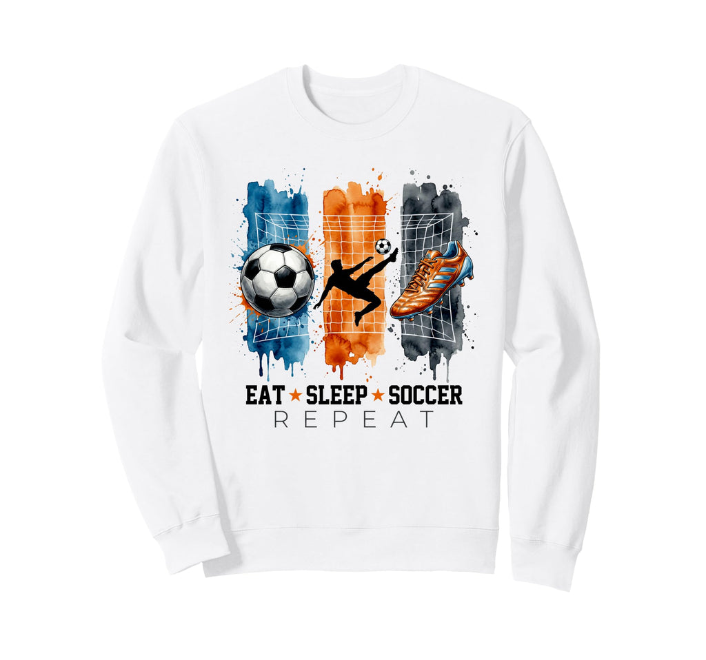Soccer Ball Cleat Player Goal Sweatshirt - Fun Novelty Design for Adults - T-Shirt, Sweatshirt, Hoodie